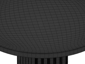 Arc Dining Table - Coffee 3D Model