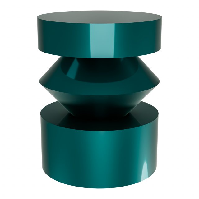 Coffee table Ingvild dark turquoise 3D Model .c4d .max .obj .3ds .fbx .stl .blend
