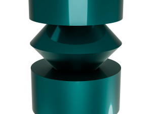 Coffee table Ingvild dark turquoise Modelo 3D