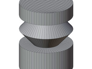 Coffee table Ingvild dark turquoise 3D Model