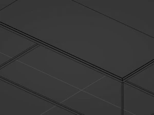 Coffee table Mayen white-black 3D Model