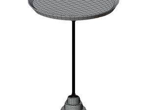 Sustainable collection coffee table greyblack 3D Model