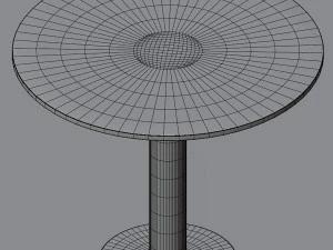 Coffee table Hem pink 3D Model