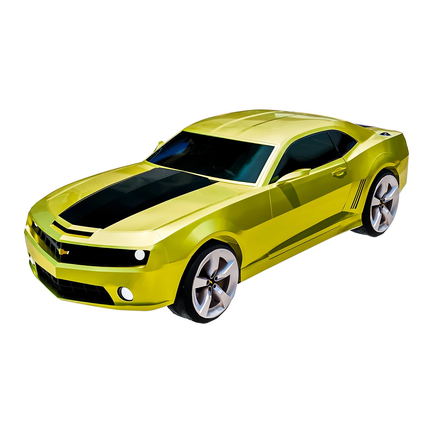 Chevtolet Camaro 2009 3D Model .c4d .max .obj .3ds .fbx .stl .blend 