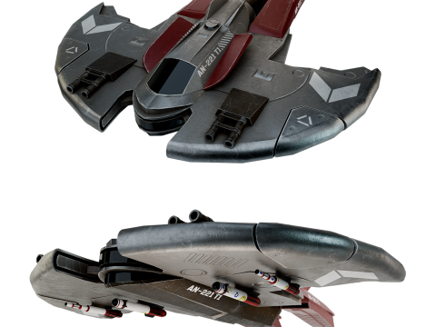 Spaceship AN-221 T1 Modelo 3D