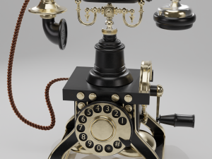 Vintage telephone 3D 模型