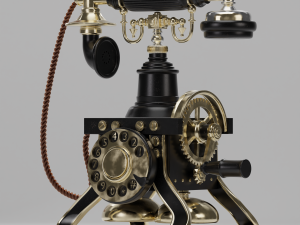 Vintage telephone Modello 3D