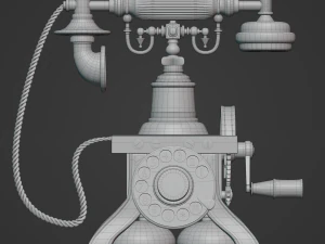 Vintage telephone 3D Model