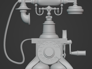 Vintage telephone Modello 3D