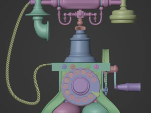 Vintage telephone 3D Model