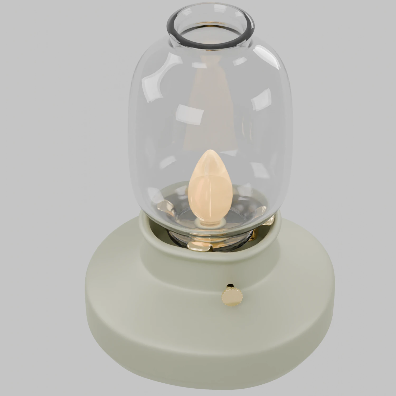 Regular table lamp with beige luminosity intensity 3D Model .c4d .max .obj .3ds .fbx .stl .blend 
