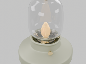 Regular table lamp with beige luminosity intensity Modelo 3D