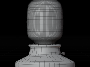 Regular table lamp with beige luminosity intensity Model 3D