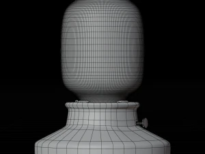 Regular table lamp with beige luminosity intensity 3D Model