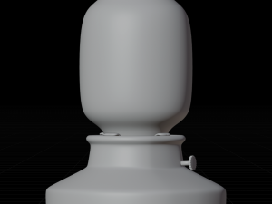Regular table lamp with beige luminosity intensity Model 3D