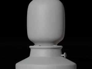 Regular table lamp with beige luminosity intensity 3D Model
