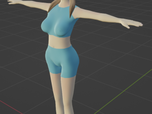 Noa - Rigged and game ready low polygon model Modelo 3D