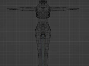 Noa - Rigged and game ready low polygon model 3D Model