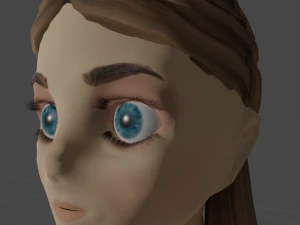 Noa - Rigged and game ready low polygon model 3D Model