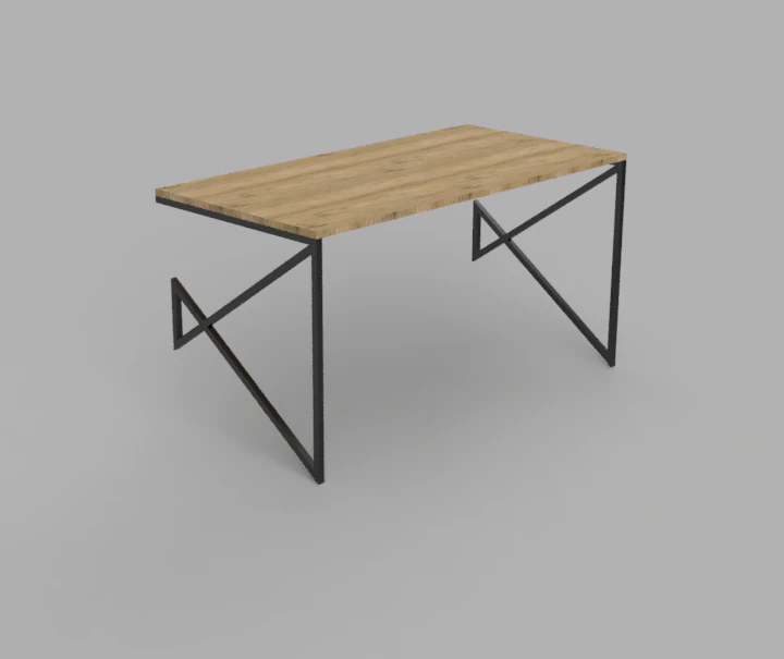 Wall work table 3D Model .c4d .max .obj .3ds .fbx .stl .blend 