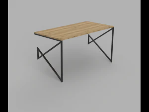 Ścienny st&oacute;ł roboczy Model 3D