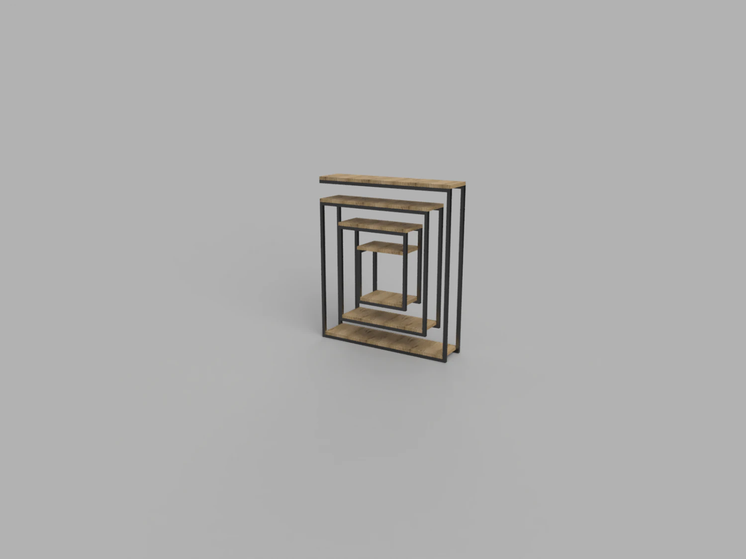 Shelf 2 3D Model .c4d .max .obj .3ds .fbx .stl .blend 