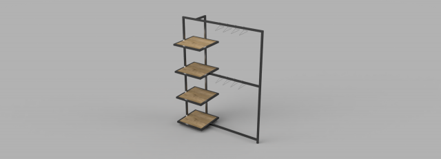 Open closet 3D Модель .c4d .max .obj .3ds .fbx .stl .blend 