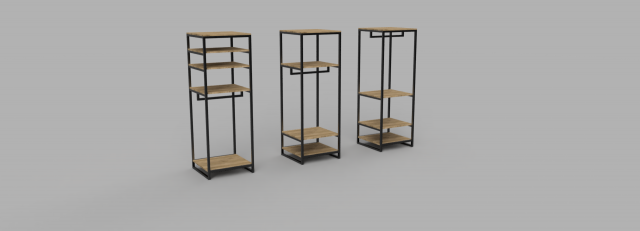 Open closet 2 3D Model .c4d .max .obj .3ds .fbx .stl .blend 
