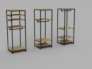 Open closet 2 3D Model