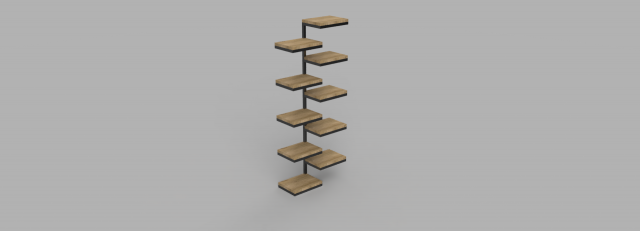 Shoe shelf 3D-Modell .c4d .max .obj .3ds .fbx .stl .blend 