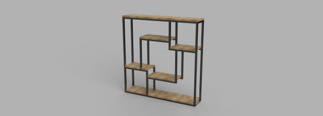 Shelf 7 3D Модель .c4d .max .obj .3ds .fbx .stl .blend 