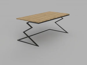 Stolik ścienny 4 Model 3D