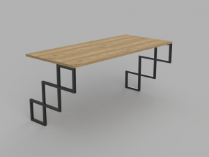 Wall work table 3 3D मॉडल