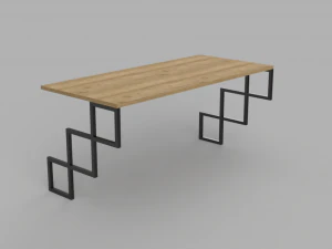 Wall work table 3 3D Model