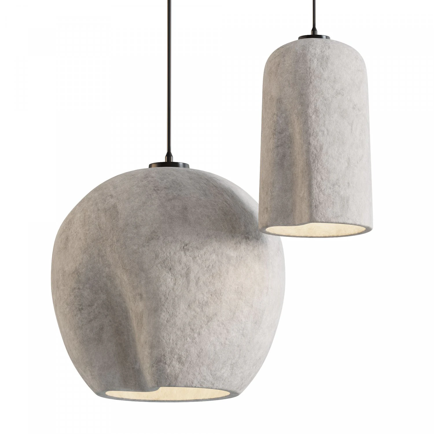 Bucket Pendant Lamp 3D Model .c4d .max .obj .3ds .fbx .stl .blend 