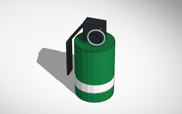 Smoke granade Modèle 3D .c4d .max .obj .3ds .fbx .stl .blend 