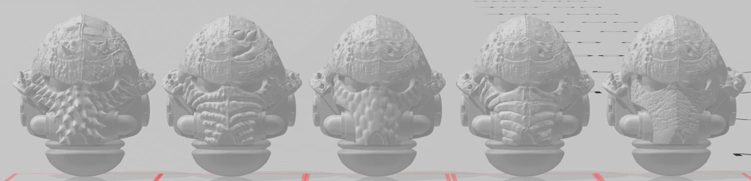 PRIMARIS DRAGON SCALE HELMET 3D Print Model .c4d .max .obj .3ds .fbx .stl .blend