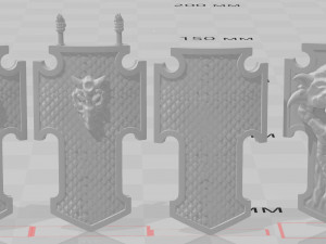DRAGONS SHIELDS 3D प्रिंट मॉडल