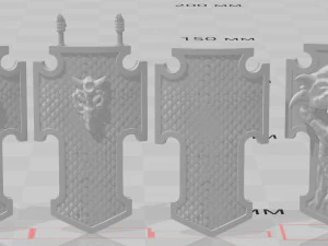 드래곤 쉴드 3D 프린트 모델