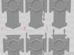 DRAGONHEAD SHIELDS 3D Print Model
