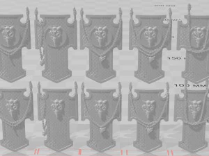드래곤 스케일 방패 3D 프린트 모델