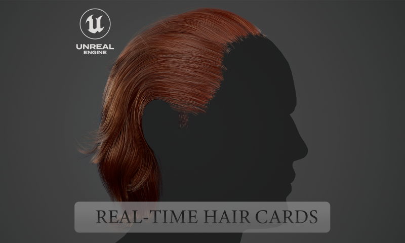 游戏准备好的男人头发 3D 模型 .c4d .max .obj .3ds .fbx .stl .blend