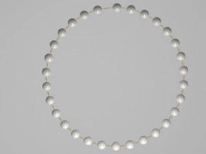 Pearl bracelet 3D Model