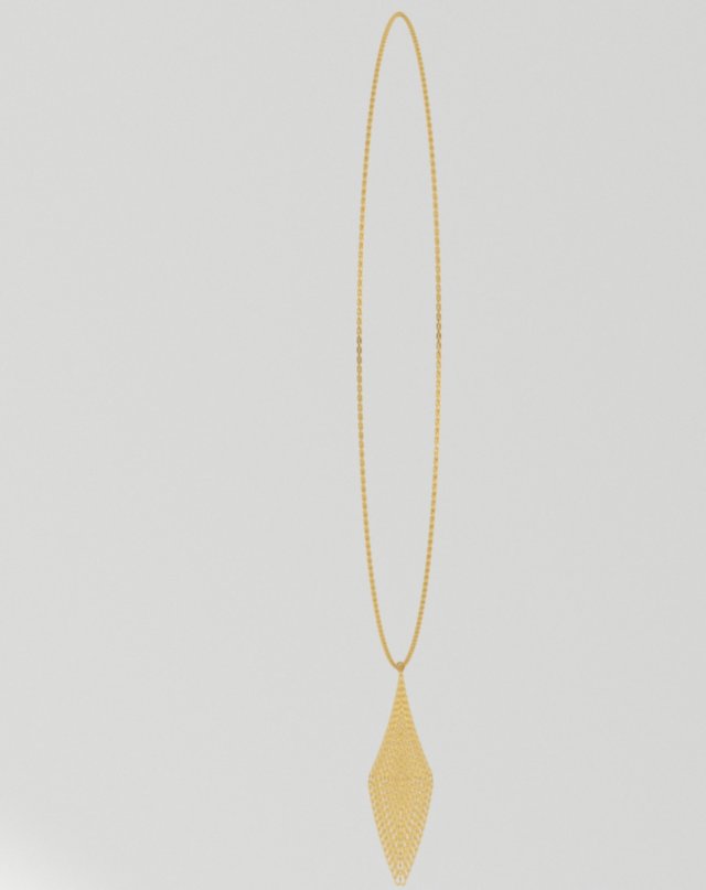 Золоте намисто 3D Модель .c4d .max .obj .3ds .fbx .stl .blend