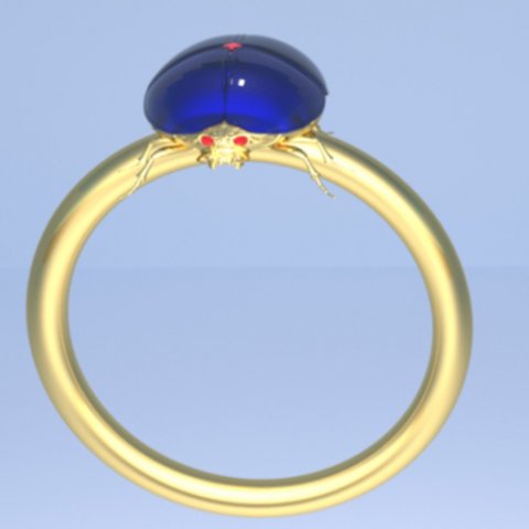 Scarab ring Modello 3D .c4d .max .obj .3ds .fbx .stl .blend 