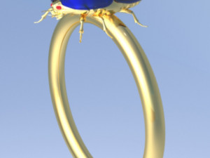 Scarab ring Modello 3D