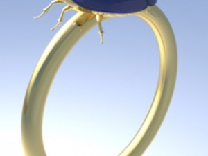 Scarab ring Modello 3D