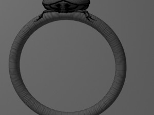 Scarab ring Modello 3D