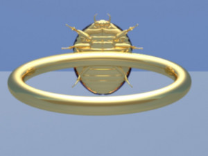 Scarab ring Modello 3D