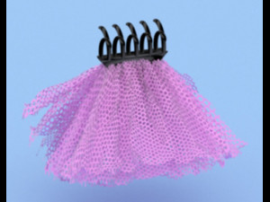 Hair claw clips 3D 模型